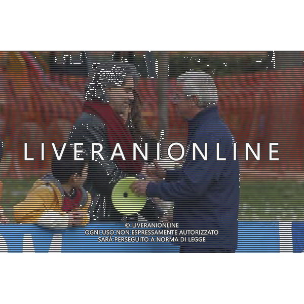 COVERCIANO 24/03/05 ALLENAMENTO DELLA NAZIONALE ITALIANA NELLA FOTO ANDREA BOCELLI CON MARCELLO LIPPI PH GIANNI NUCCI/AGENZIA ALDO LIVERANI