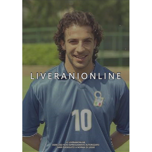 COVERCIANO 30-05-1998 RITIRO NAZIONALE ITALIANA PREPARAZIONE AI MONDIALI DI FRANCIA 1998 NELLA FOTO ALESSANDRO DEL PIERO AG ALDO LIVERANI SAS