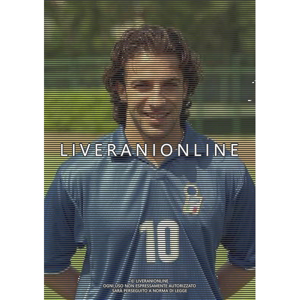 COVERCIANO 30-05-1998 RITIRO NAZIONALE ITALIANA PREPARAZIONE AI MONDIALI DI FRANCIA 1998 NELLA FOTO ALESSANDRO DEL PIERO AG ALDO LIVERANI SAS