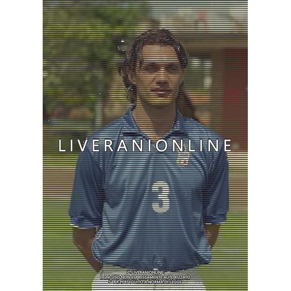 COVERCIANO 30-05-1998 RITIRO NAZIONALE ITALIANA PREPARAZIONE AI MONDIALI DI FRANCIA 1998 NELLA FOTO PAOLO MALDINI AG ALDO LIVERANI SAS