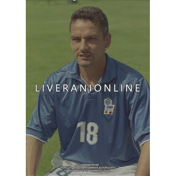 COVERCIANO 30-05-1998 RITIRO NAZIONALE ITALIANA PREPARAZIONE AI MONDIALI DI FRANCIA 1998 NELLA FOTO ROBERTO BAGGIO AG ALDO LIVERANI SAS