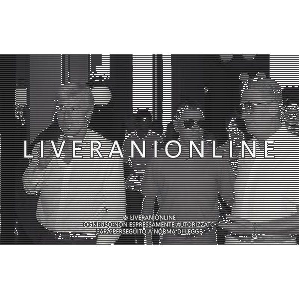 RETROSPETTIVA EMILIANO MASCETTI NELLA FOTO EMILIIANO MASCETTI CON GIGI RADICE E ALDO BISCARDI AG ALDO LIVERANI SAS