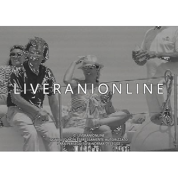 1989 RETROSPETTIVA AMBROGIO FOGAR NELLA FOTO AMBROGIO FOGAR CON ROSANNA SCHIAFFINO AG ALDO LIVERANI SAS