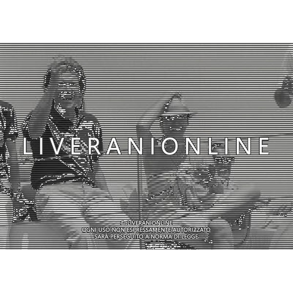 1989 RETROSPETTIVA AMBROGIO FOGAR NELLA FOTO AMBROGIO FOGAR CON ROSANNA SCHIAFFINO AG ALDO LIVERANI SAS