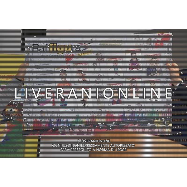 Presentazione della nuova collezione di figurine Panini Calciatori 2016-2017 Milano - 09.01.2017 Nella Foto:La nuova pagina delle caricature /Ph.Vitez-Ag. Aldo Liverani