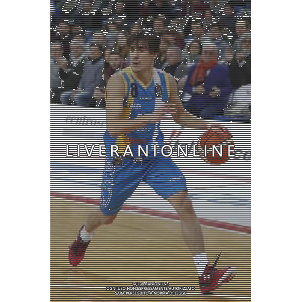 Consultinvest Pesaro vs Betaland Capo d\'Orlando 08/01/2017 nella foto: LAQUINTANA TOMMASO Â©CLAUDIO ZAMAGNI/AGENZIA ALDO LIVERANI S.A.S. / AGENZIA ALDO LIVERANI SAS - Consultinvest Pesaro vs Betaland Capo d\'Orlando LegaBasket Serie A 08 gennaio 2017