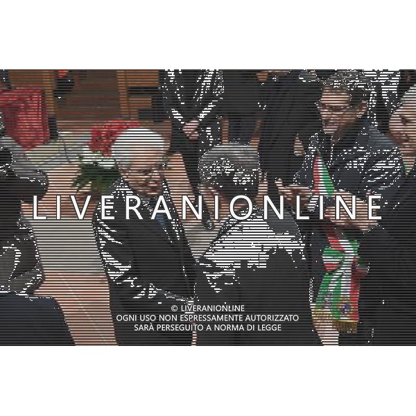 12-01-2017 BOLOGNA Cerimonia per la consegna del Siguillum Magnum NELLA FOTO SERGIO MATTARELLA CON ROMANO PRODI FOTO OPTIMA AG ALDO LIVERANI