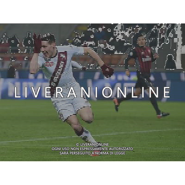 Coppa Italia TIM Cup 2016/2017 Quinto Turno Milano - 12.01.2017 Milan-Torino Nella Foto: esultanza dopo il gol di andrea belotti /Ph.Vitez-Ag. Aldo Liverani