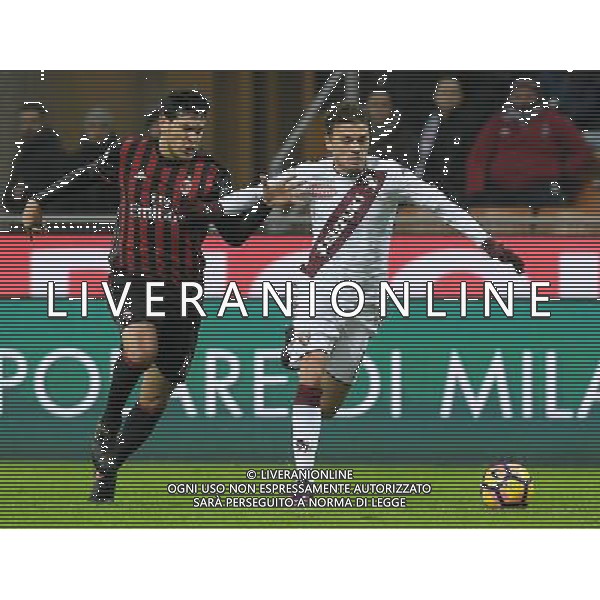 Coppa Italia TIM Cup 2016/2017 Quinto Turno Milano - 12.01.2017 Milan-Torino Nella Foto: Gustavo gomez e adem ljajic /Ph.Vitez-Ag. Aldo Liverani