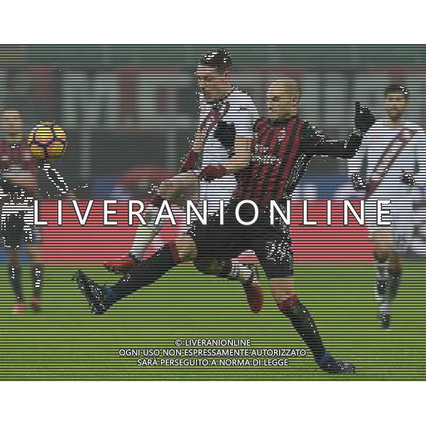 Coppa Italia TIM Cup 2016/2017 Quinto Turno Milano - 12.01.2017 Milan-Torino Nella Foto: andrea belotti e Gabriel Alejandro paletta /Ph.Vitez-Ag. Aldo Liverani