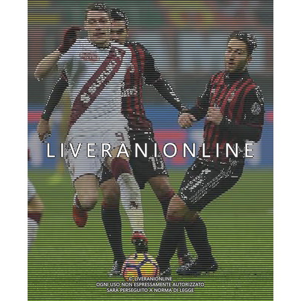 Coppa Italia TIM Cup 2016/2017 Quinto Turno Milano - 12.01.2017 Milan-Torino Nella Foto: andrea belotti e bertolacci /Ph.Vitez-Ag. Aldo Liverani