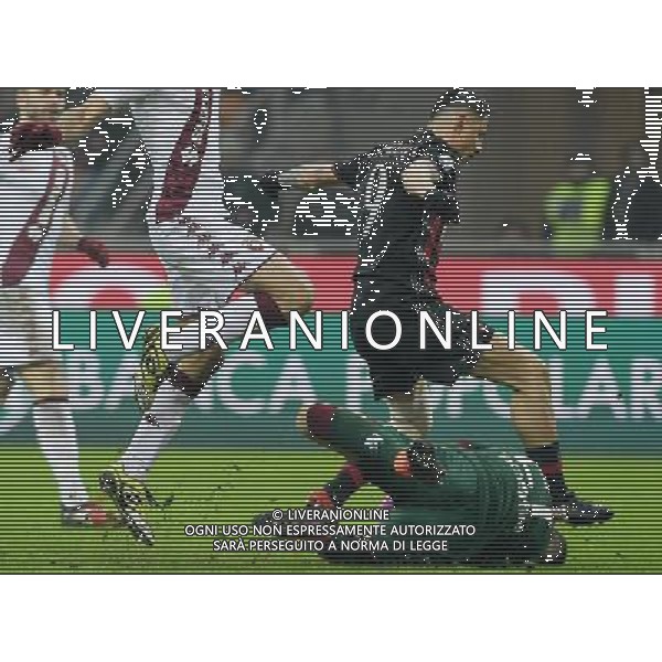 Coppa Italia TIM Cup 2016/2017 Quinto Turno Milano - 12.01.2017 Milan-Torino Nella Foto: scontro lapadula hart /Ph.Vitez-Ag. Aldo Liverani