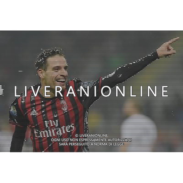 Coppa Italia TIM Cup 2016/2017 Quinto Turno Milano - 12.01.2017 Milan-Torino Nella Foto: esultanza dopo il gol di giacomo bonaventura /Ph.Vitez-Ag. Aldo Liverani