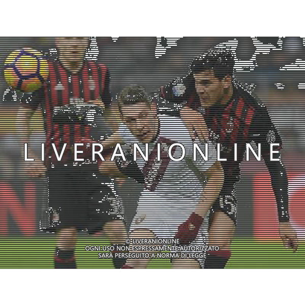 Coppa Italia TIM Cup 2016/2017 Quinto Turno Milano - 12.01.2017 Milan-Torino Nella Foto:Andrea Belotti - Gustavo Gomez /Ph.Vitez-Ag. Aldo Liverani