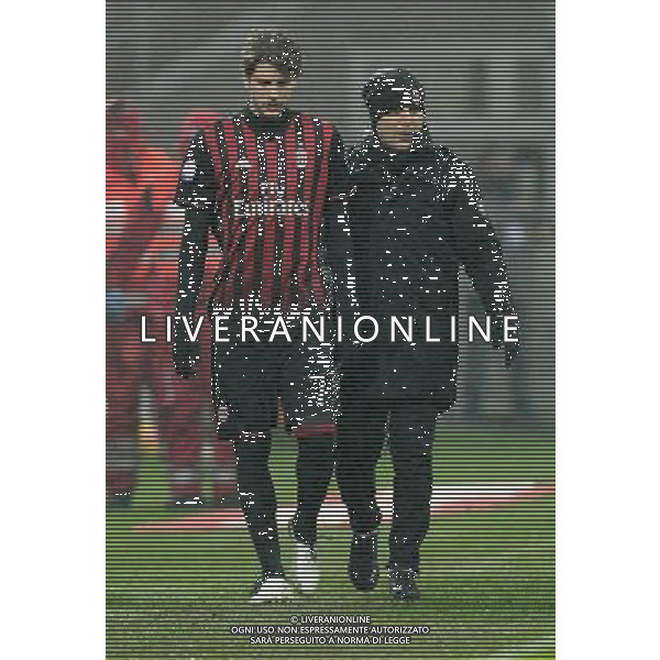 Coppa Italia TIM Cup 2016/2017 Quinto Turno Milano - 12.01.2017 Milan-Torino Nella Foto:Vincenzo Montella - Manuel Locatelli /Ph.Vitez-Ag. Aldo Liverani