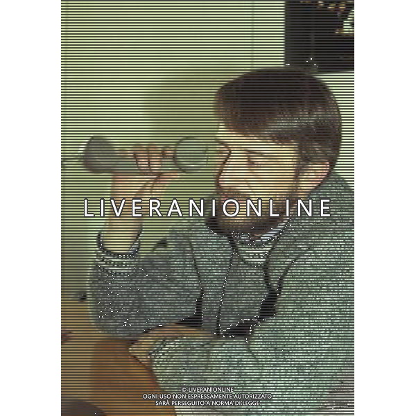 MILANO VISITA DI GIOBVANNI SOLDINI ALLA REDAZIONE DELLA GAZZETTA DELLO SPORT IN VIA SOLFERINO NELLA FOTO GIOVANNI SOLDINI AG ALDO LIVERANI SAS