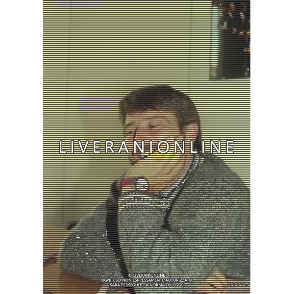 MILANO VISITA DI GIOBVANNI SOLDINI ALLA REDAZIONE DELLA GAZZETTA DELLO SPORT IN VIA SOLFERINO NELLA FOTO GIOVANNI SOLDINI AG ALDO LIVERANI SAS