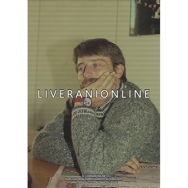 MILANO VISITA DI GIOBVANNI SOLDINI ALLA REDAZIONE DELLA GAZZETTA DELLO SPORT IN VIA SOLFERINO NELLA FOTO GIOVANNI SOLDINI AG ALDO LIVERANI SAS