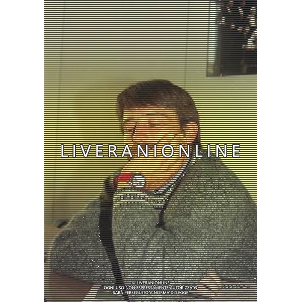 MILANO VISITA DI GIOBVANNI SOLDINI ALLA REDAZIONE DELLA GAZZETTA DELLO SPORT IN VIA SOLFERINO NELLA FOTO GIOVANNI SOLDINI AG ALDO LIVERANI SAS