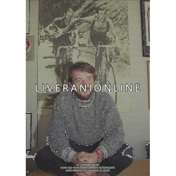 MILANO VISITA DI GIOBVANNI SOLDINI ALLA REDAZIONE DELLA GAZZETTA DELLO SPORT IN VIA SOLFERINO NELLA FOTO GIOVANNI SOLDINI AG ALDO LIVERANI SAS