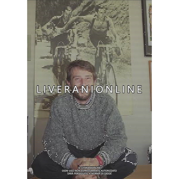 MILANO VISITA DI GIOBVANNI SOLDINI ALLA REDAZIONE DELLA GAZZETTA DELLO SPORT IN VIA SOLFERINO NELLA FOTO GIOVANNI SOLDINI AG ALDO LIVERANI SAS