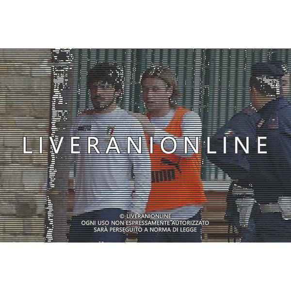 COVERCIANO 25/03/2005 ALLENAMENTO DELLA NAZIONALE NELLA FOTO: GATTUSO GENNARO E CASSANO ANTONIO FOTO GIANNI NUCCI/AG. ALDO LIVERANI