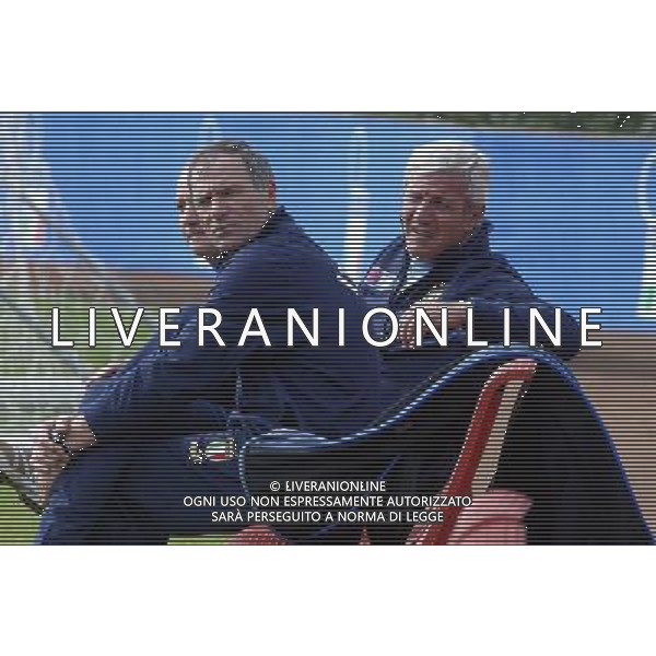 COVERCIANO 25/03/2005 ALLENAMENTO DELLA NAZIONALE NELLA FOTO: LIPPI MARCELLO E BORDON IVANO FOTO GIANNI NUCCI/AG. ALDO LIVERANI