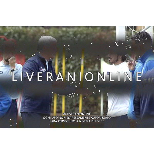 COVERCIANO 25/03/2005 ALLENAMENTO DELLA NAZIONALE NELLA FOTO: LIPPI MARCELLO E GATTUSO GENNARO FOTO GIANNI NUCCI/AG. ALDO LIVERANI