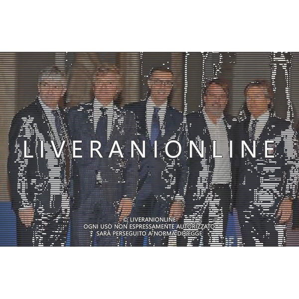 Foto: Aldo Liverani 17/01/2017 Firenze( Italia) Sport Calcio Hall Fame 2017 Palazzo Vecchio - Firenze Nella foto: Paolo Rossi, Giancarlo Antognoni, Giuseppe Bergomi, Marco Tardelli, Gabriele Oriali © / AGENZIA ALDO LIVERANI SAS