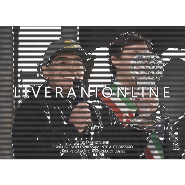 Foto: Aldo Liverani 17/01/2017 Firenze( Italia) Sport Calcio Hall Fame 2017 Palazzo Vecchio - Firenze Nella foto: Diego Armando Maradona Â© / AGENZIA ALDO LIVERANI SAS
