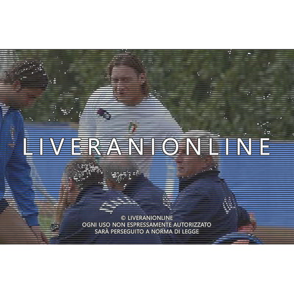 COVERCIANO 25/03/2005 ALLENAMENTO DELLA NAZIONALE NELLA FOTO: TOTTI FRANCESCO E LIPPI MARCELLO FOTO GIANNI NUCCI/AG. ALDO LIVERANI