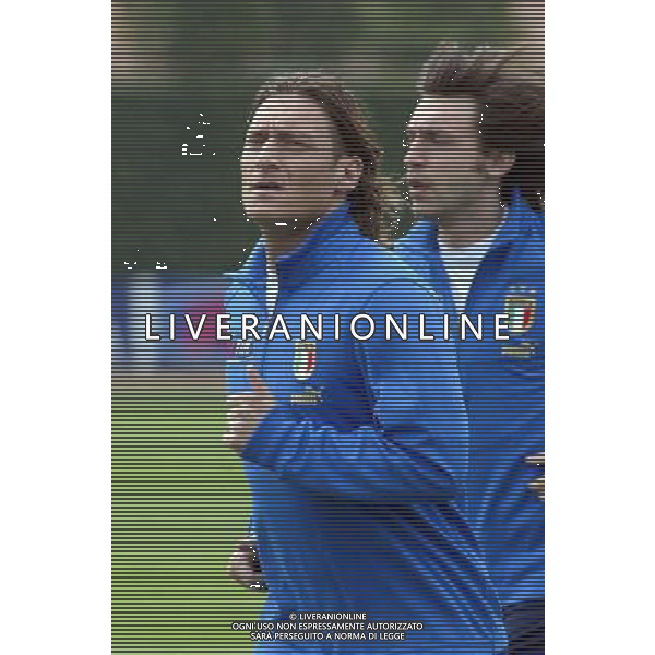 COVERCIANO 25/03/2005 ALLENAMENTO DELLA NAZIONALE NELLA FOTO: TOTTI FRANCESCO FOTO GIANNI NUCCI/AG. ALDO LIVERANI