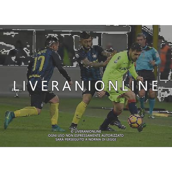 Fc Inter - Bologna Coppa Italia TIM Cup 2016/2017 Quinto Turno 17 gennaio 2017 Nella Foto: Mattia Destro, Gabigol e Medel © OPTIMAFOTO/ AGENZIA ALDO LIVERANI SAS