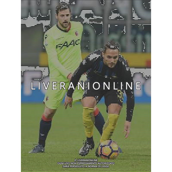 Coppa Italia TIM Cup 2016/2017 Quinto Turno Milano - 17.01.2017 Inter-Bologna Nella Foto: Danilo D\'Ambrosio e Mattia Destro /Ph.Vitez-Ag. Aldo Liverani
