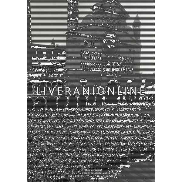 1982 CREMONA VISITA DEL PRESIDENTE DELLA REPUBBLICA ITALIANA DI SANDRO PERTINI NELLA FOTO SANDRO PERTINI AG ALDO LIVERANI SAS 