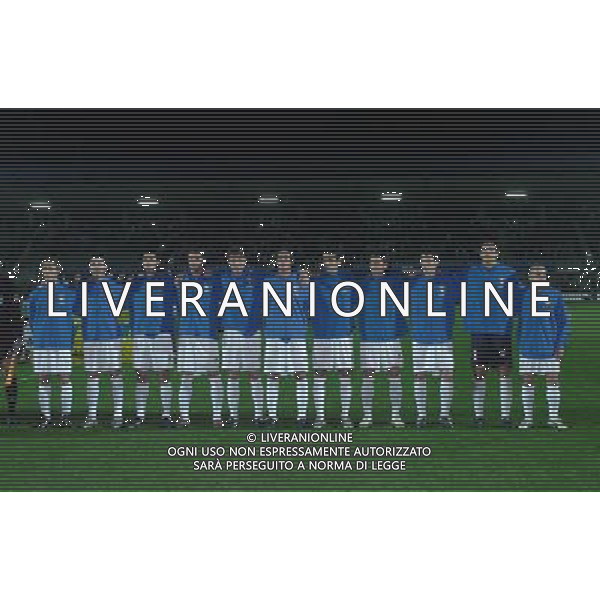 Italia - Scozia Under 21 25/03/2005 nella foto la formazione schierata italiana ph arcaini/agenzia aldo liverani