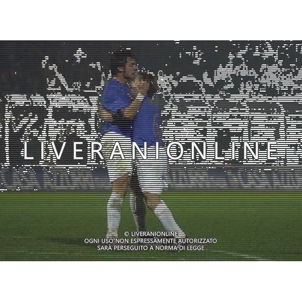 Italia - Scozia Under 21 25/03/2005 nella foto esultanza dopo il gol di rolando bianchi del 1-0 ph arcaini/agenzia aldo liverani