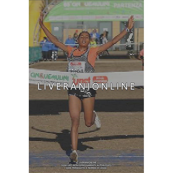 San Vittore Olona - 22.01.2017 85Â° Cinque Mulini cross country nella foto Beyenu Defega vincitrice della gara femminile foto Roberto Garavaglia - Studio Sally / AGENZIA ALDO LIVERANI SAS