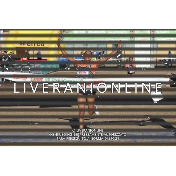 San Vittore Olona - 22.01.2017 85Â° Cinque Mulini cross country nella foto Beyenu Defega vincitrice della gara femminile foto Roberto Garavaglia - Studio Sally / AGENZIA ALDO LIVERANI SAS