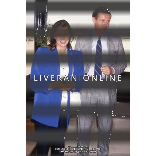 Carolina di Monaco, nome completo Carolina Luisa Margherita Grimaldi, principessa di Hannover - Retrospettiva nella foto con il marito Stefano Casiraghi Â© ARCHIVIO / AGENZIA ALDO LIVERANI SAS - ITALY ONLY EDITORIAL USE ONLY