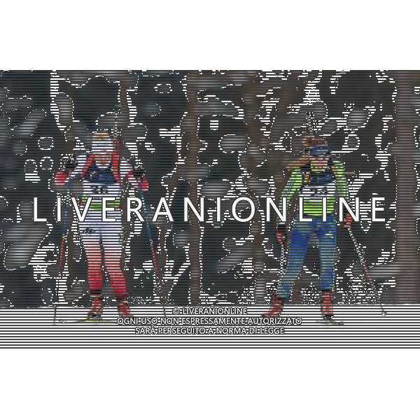 Polska Duszniki Zdroj 25.01.2017 Otwarte Mistrzostwa Europy w biathlonie kobiety 15 km indywidualnie Nz: Krystyna Guzik Tanja Karisik Fot. Sebastian Borowski / Newspix.pl IBU Open European Championships Biathlon 2017 women 15 km individual --- Newspix.pl / AGENZIA ALDO LIVERANI SAS - ITALY ONLY EDITORIAL USE ONLY