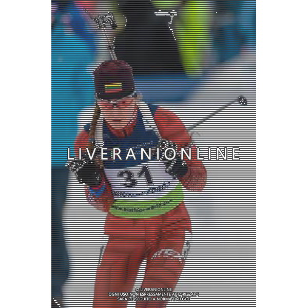 Polska Duszniki Zdroj 25.01.2017 Otwarte Mistrzostwa Europy w biathlonie kobiety 15 km indywidualnie Nz: Natalija Paulauskaite Fot. Sebastian Borowski / Newspix.pl IBU Open European Championships Biathlon 2017 women 15 km individual --- Newspix.pl / AGENZIA ALDO LIVERANI SAS - ITALY ONLY EDITORIAL USE ONLY