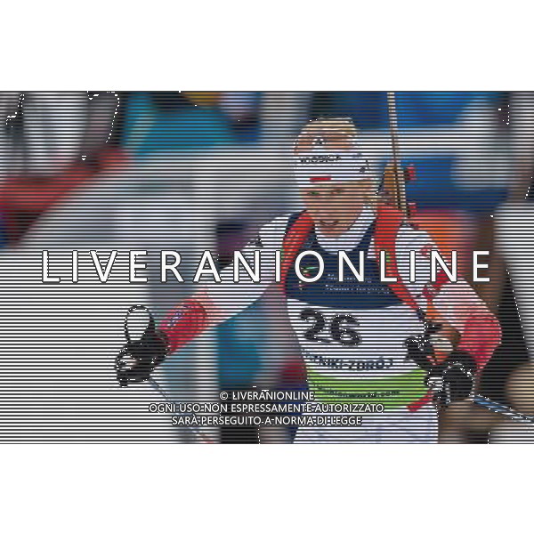 Polska Duszniki Zdroj 25.01.2017 Otwarte Mistrzostwa Europy w biathlonie kobiety 15 km indywidualnie Nz: Krystyna Guzik Fot. Sebastian Borowski / Newspix.pl IBU Open European Championships Biathlon 2017 women 15 km individual --- Newspix.pl / AGENZIA ALDO LIVERANI SAS - ITALY ONLY EDITORIAL USE ONLY