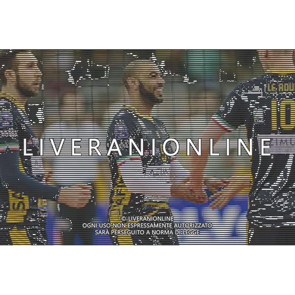 20.12.2016 LODZ , ATLAS ARENA , 2017 CEV LIGA MISTRZOW SIATKOWKA MEZCZYZN ( 2017 CEV VOLLEYBALL CHAMPIONS LEAGUE MEN ) MECZ (GAME) PGE SKRA BELCHATOW - AZIMUT MODENA NZ NEMANJA PETRIC, EARVIN NGAPETH RADOSC FOTO RADOSLAW JOZWIAK / CYFRASPORT / NEWSPIX.PL --- Newspix.pl / AGENZIA ALDO LIVERANI SAS - ITALY ONLY EDITORIAL USE ONLY