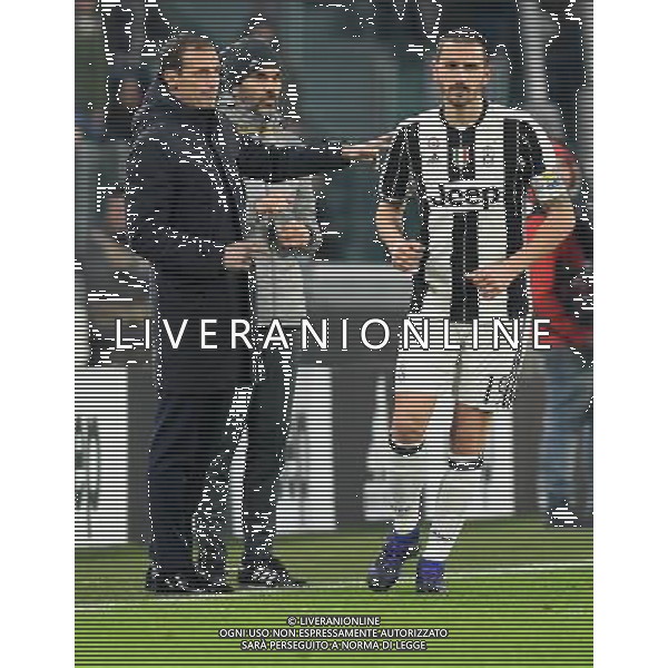 Coppa Italia TIM Cup 2016/2017 Quarti di Finale Torino - 25.01.2017 Juventus-Milan Nella Foto: massimiliano allegri e leonardo bonucci /Ph.Vitez-Ag. Aldo Liverani