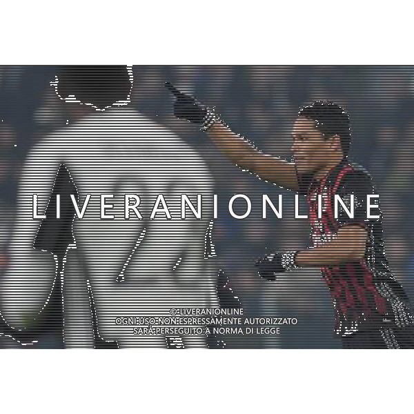 Coppa Italia TIM Cup 2016/2017 Quarti di Finale Torino - 25.01.2017 Juventus-Milan Nella Foto: esultanza dopo il gol di carlos bacca del 2-1 /Ph.Vitez-Ag. Aldo Liverani