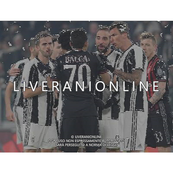 Coppa Italia TIM Cup 2016/2017 Quarti di Finale Torino - 25.01.2017 Juventus-Milan Nella Foto:mandzukic pjanic e higuain cercano di calmare carlos bacca /Ph.Vitez-Ag. Aldo Liverani