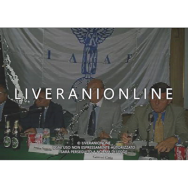 MILANO 06-06-1996 CONFERENZA STAMPA IAAF NELLA FOTO CANDIDO CANNAVO\' PRIMO NEBBIOLO GENERALE GOLA GIANNI AG ALDO LIVERANI SAS