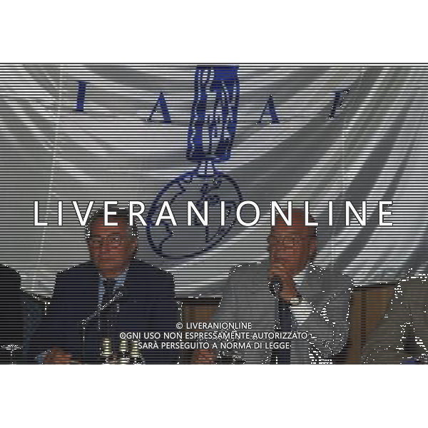 MILANO 06-06-1996 CONFERENZA STAMPA IAAF NELLA FOTO CANDIDO CANNAVO\' PRIMO NEBBIOLO AG ALDO LIVERANI SAS