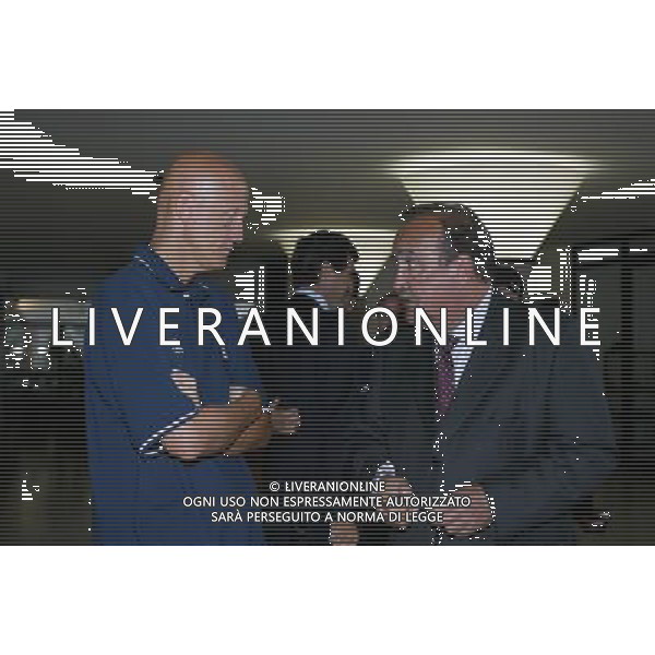 SPORTILIA 09-08-2002 RADUNO ARBITRI E GUARDALINEE NELLA FOTO PIERLUIGI COLLINA CON SILVANO RAMACCIONI AG ALDO LIVERANI SAS